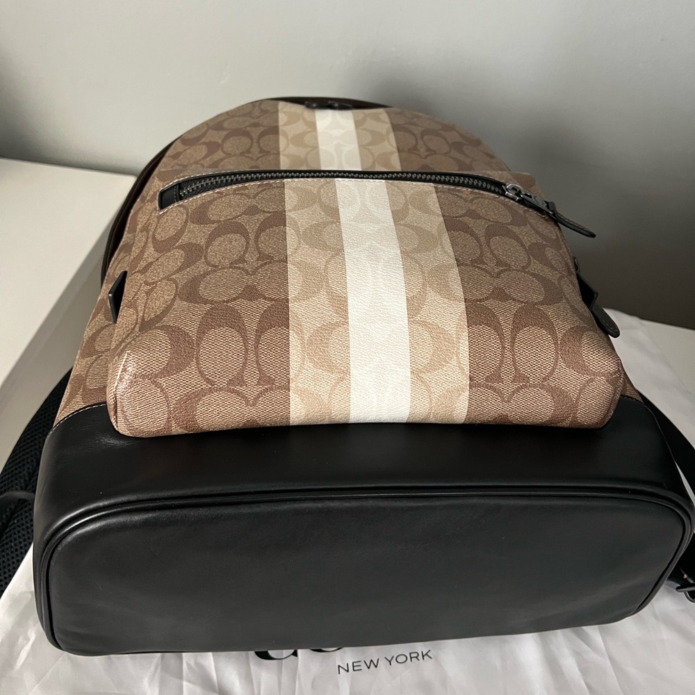 Coach Large Men's Tan and Black Backpack - Picture 11 of 11